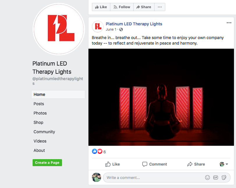 Platinum LED Therapy Lights Facebook Snapshot