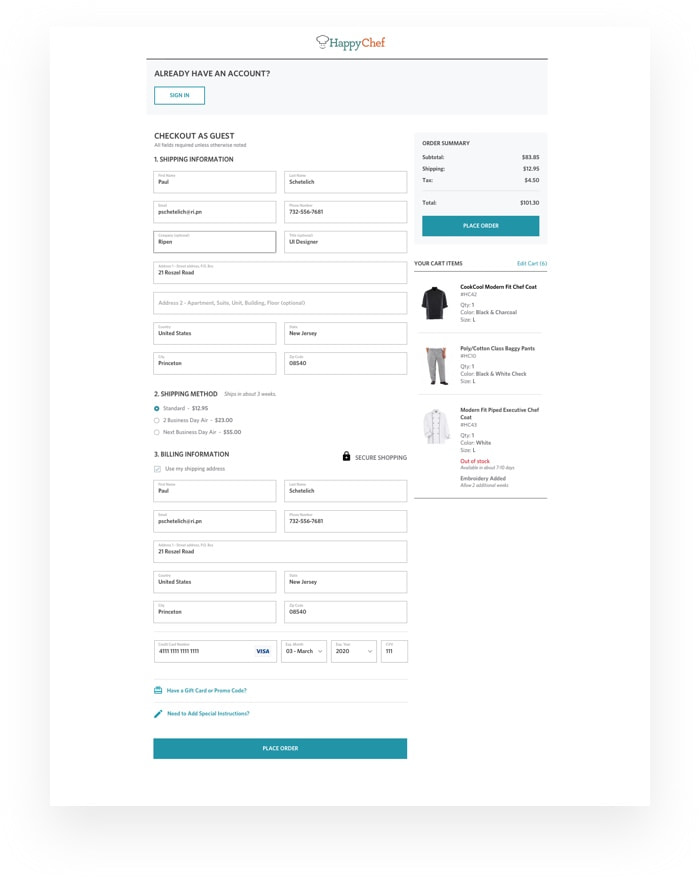 How to improve an E-Commerce Checkout Experience: UI/UX Case study